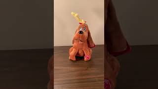Max Grinch Dog Reindeer Barks “Joy To The World” Plush Toy