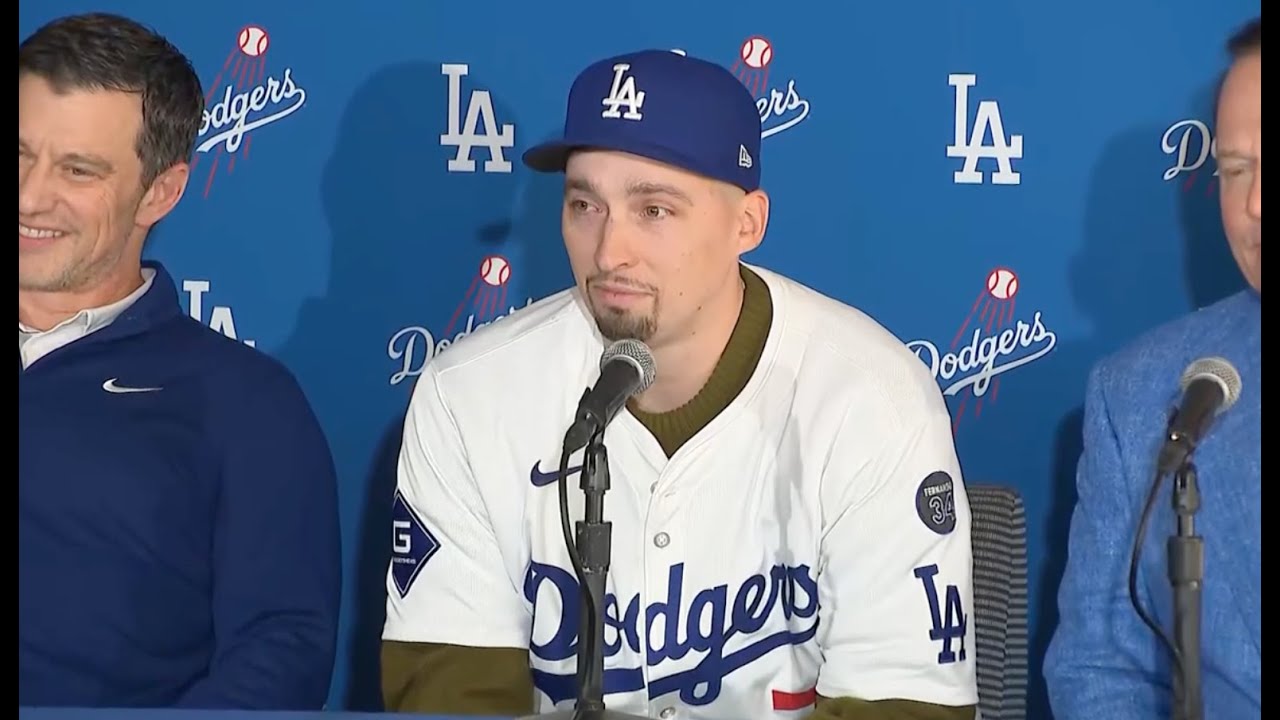 Blake Snell joins Dodgers' star-studded lineup - YouTube