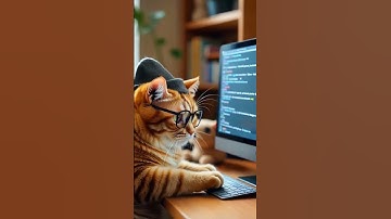 whaatt!! 😱😱the cat is coding?! 🤔#trending #cat #viral #shorts #ai #fyp #coding