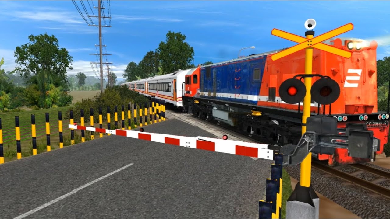 Sirine Perlintasan Aneh - Kumpulan Video Perlintasan Kereta Api Trainz Simulator Episode 57