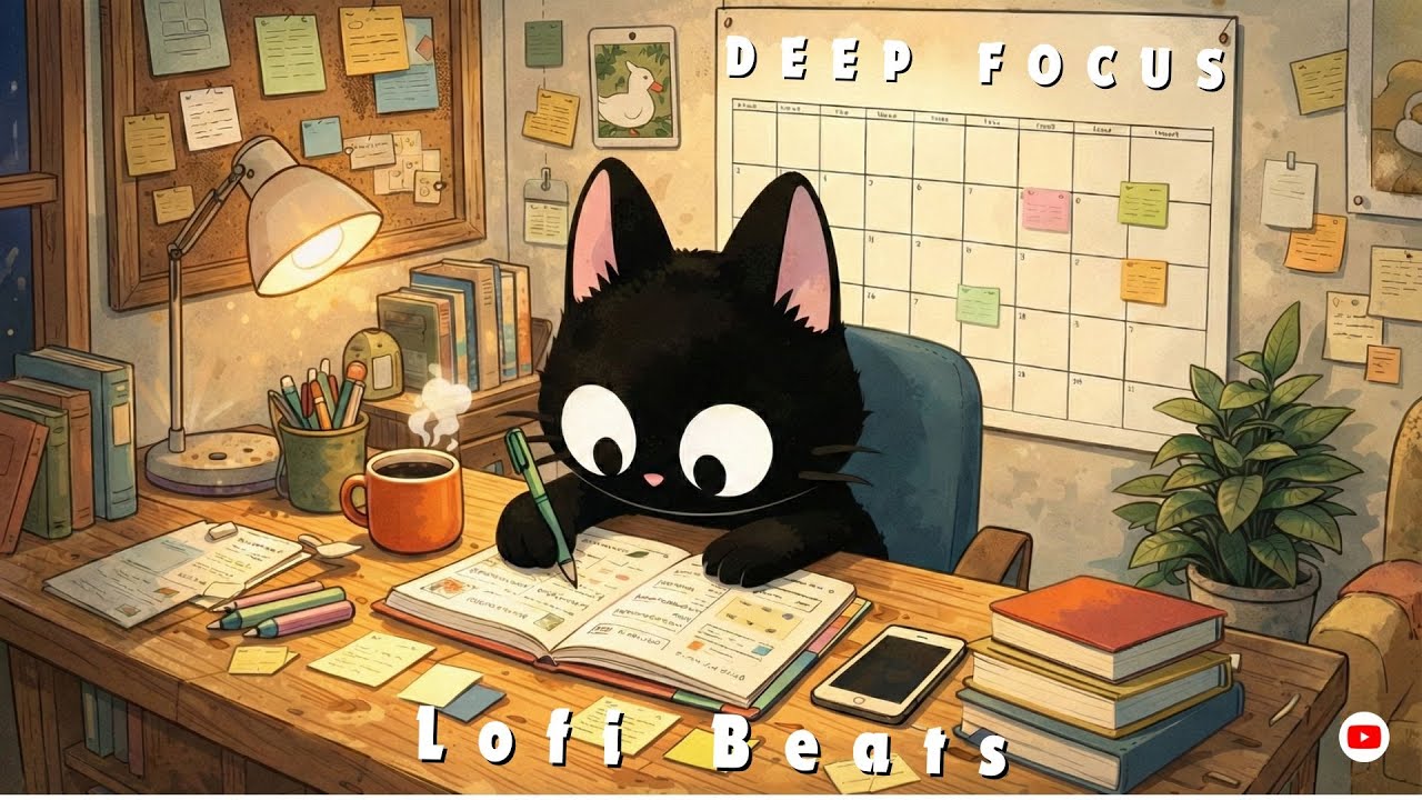 Deep Focus Lofi Beats for 100% Productivity Study With Me | Work & Study Flow maximum concentration