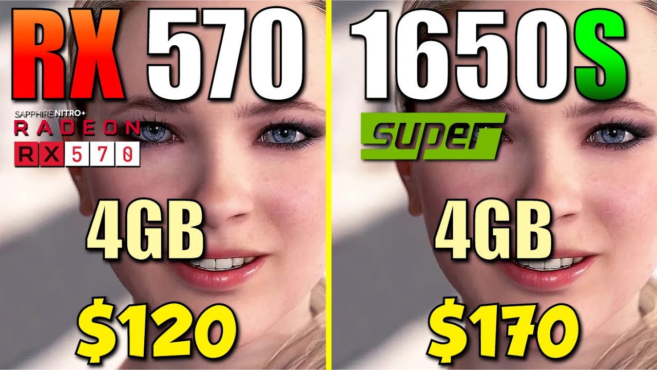 RX 570 vs. GTX 1650 Super | Test in 10 Games - youtube