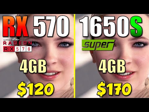 Video RX 570 vs. GTX 1650 Super | Test in 10 Games - youtube