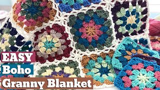 Perfect Stash Buster Project! | Granny Square Blanket  Pt. 1 -The Square