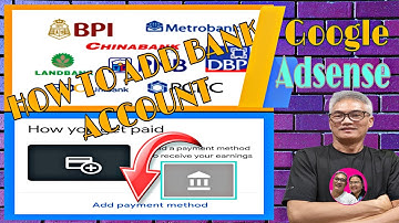 HOW TO ADD BANK ACCOUNT IN GOOGLE ADSENSE ADD PAYMENT METHOD