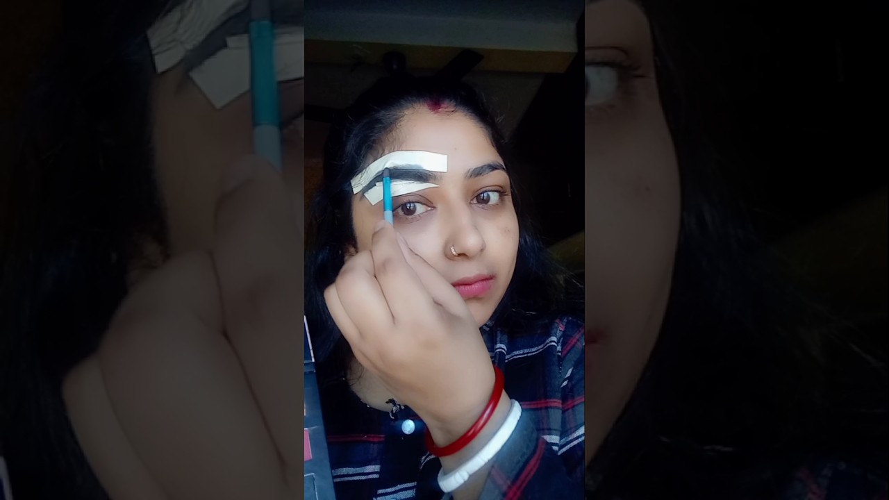 How to shape your eyebrows perfectly😱 
