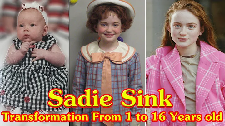 Sadie Sink transformation from 1 to 16 years old