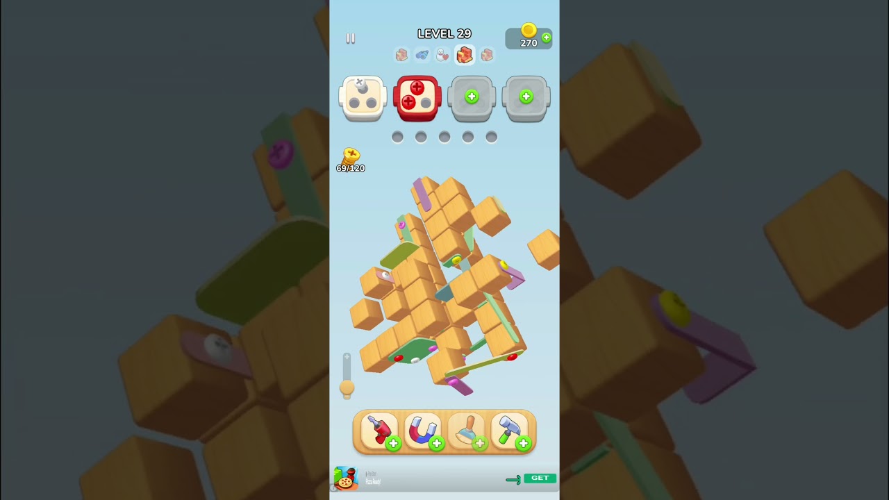 Halfway Through This Strange 4-Shaped Puzzle! 🤯 Screwdom Level 29 part2