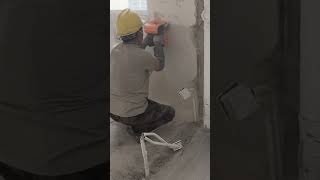 Clean And Smooth These Uneven Walls With This Very Fast Building Machine