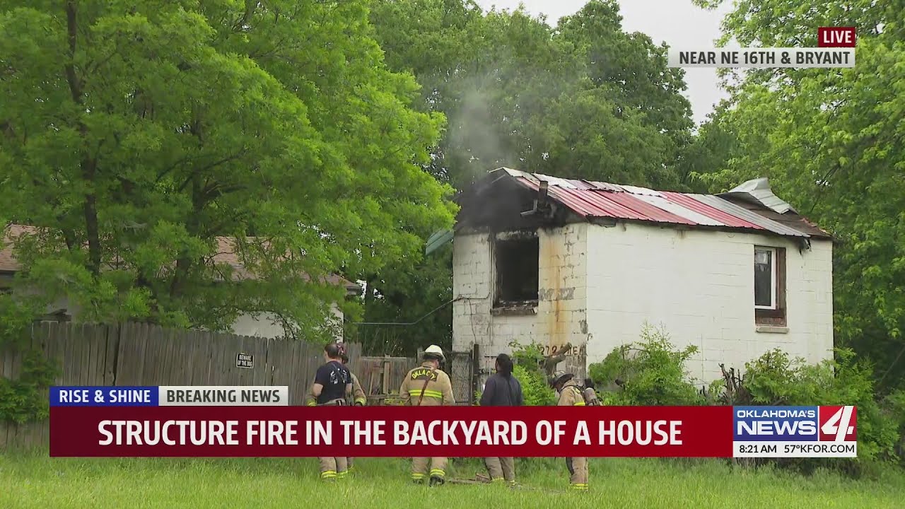 Firefighters respond to structure fire in NE Oklahoma City - YouTube
