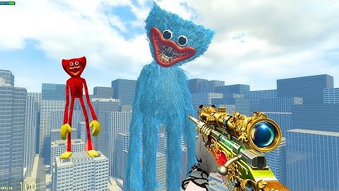 HUGGY WUGGY FROM POPPY PLAYTIME IS HUNTING ME IN THE CITY | GARRY