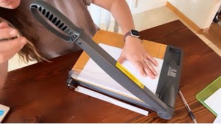 Best Guillotine Paper Cutter Review | 12” Wood Base Paper Trimmer for Crafts & Office