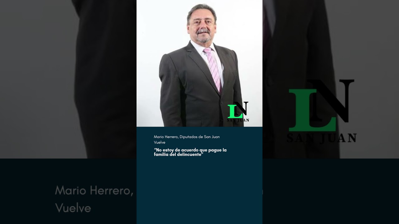“No estoy de acuerdo que pague la familia del delincuente”