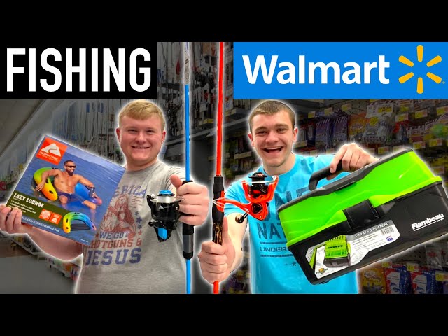 1v1 Budget Walmart Fishing Challenge! (Winner Takes All) class=