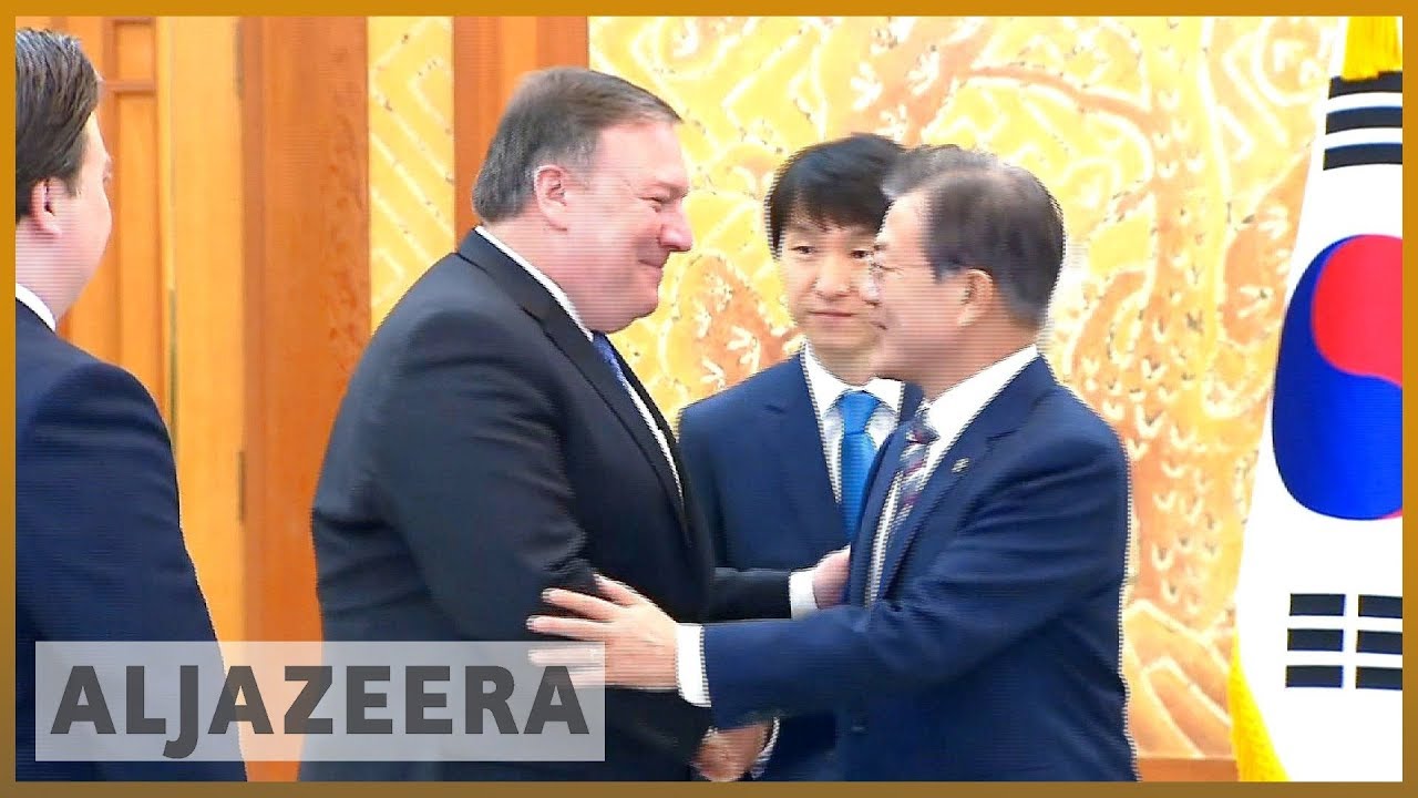 🇺🇸 🇰🇷 بومبيو: لا تخفيف للعقوبات عن كوريا الشمالية حتى نزع السلاح النووي | الجزيرة الإنجليزية