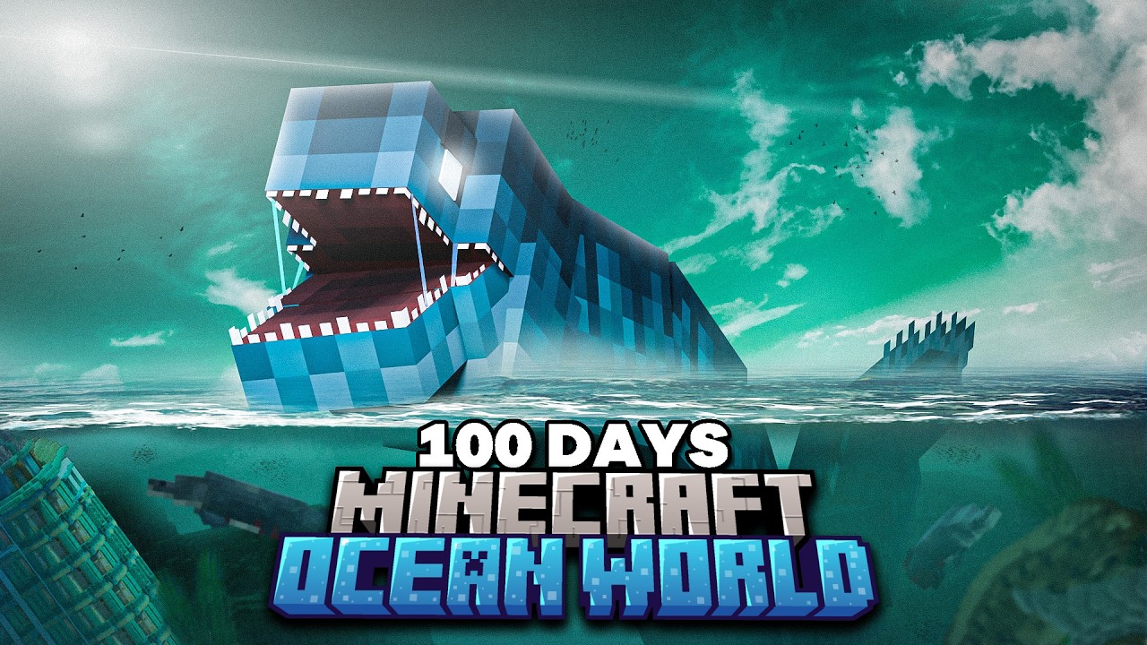 I spent 100 Days in a Minecraft Ocean World