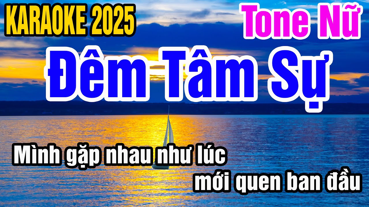 Karaoke Đêm Tâm Sự Tone Nữ Nhạc Sống Gia Huy Bolero