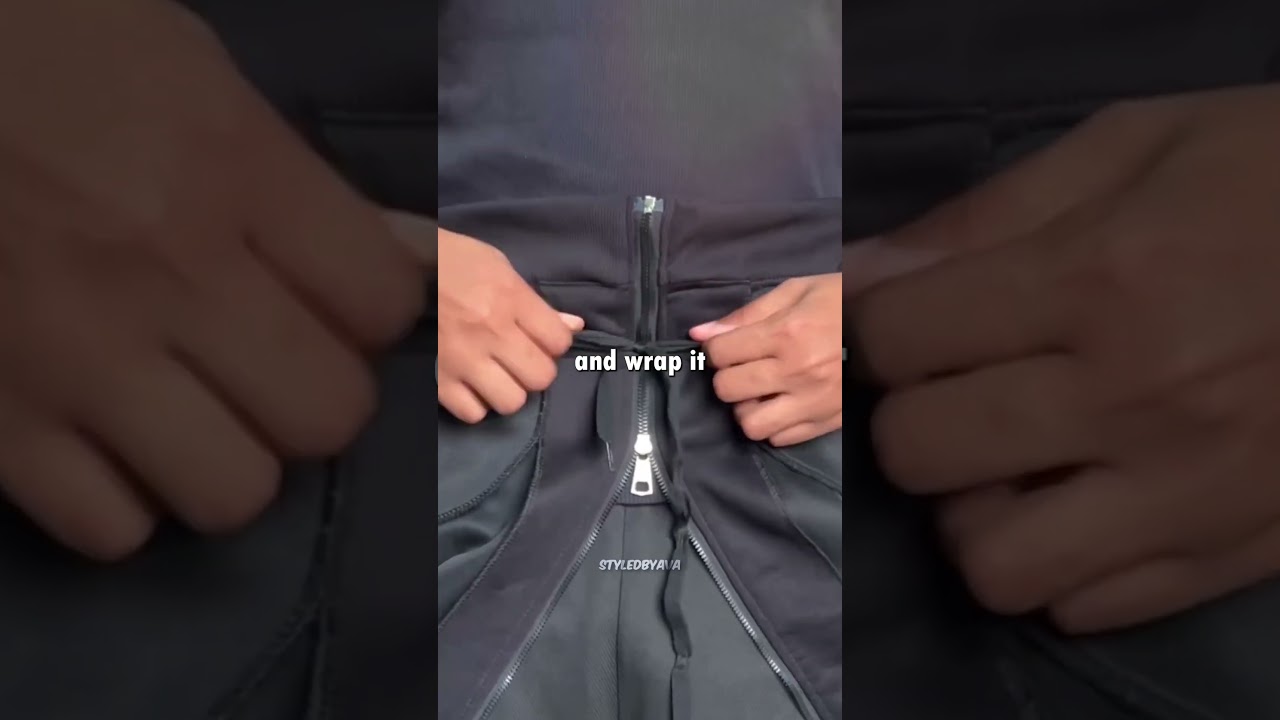 👚 Преобразите свою толстовку за 1 минуту. Простой лайфхак для укороченной толстовки 🔥