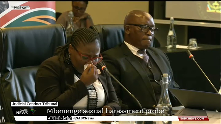 [GRAPHIC CONTENT] Judicial Conduct Tribunal | Day six of Mbenenge's sexual harassment probe