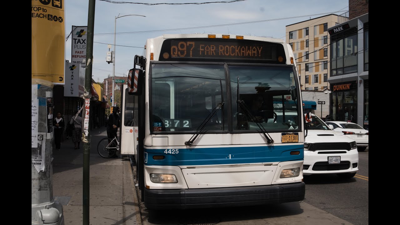 MTA NYCT: Onboard 2009 Orion VII NG Hybrid #4425 on the Q97 (A) Shuttle ...