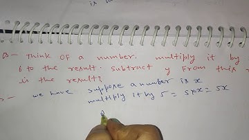 class6 algebra exercise 8.1 book r d Sharma solutions of questions