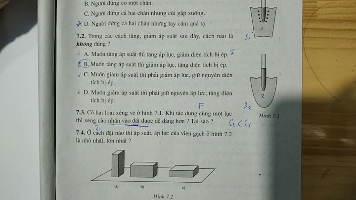 Giải bài tập trong sách bài tập vật lý 8 năm 2024