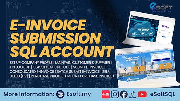 E-INVOICE Submission using SQL Account | Complete Step-by-Step Guide