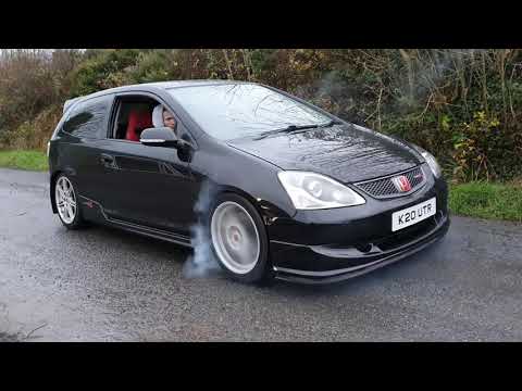 Honda Civic EP3 Type R 3rd Gear Burnout