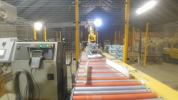 Tandem, dual zone palletizing