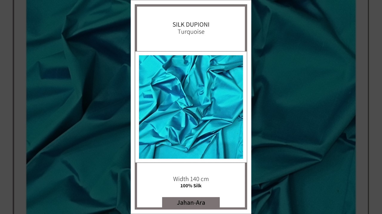 Silk Dupioni - AMP - Turquoise ( Width : 140 cm - 90 GSM )
