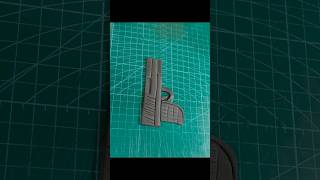 How to make fondant gun with easy trick topper #ytshorts #gun #fondantart #shorts #viral #trending