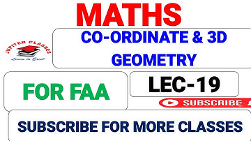 #jkssbfaa #mathsforfaa Co-ordinate and 3D Geometry for FAA(JKSSB) exams