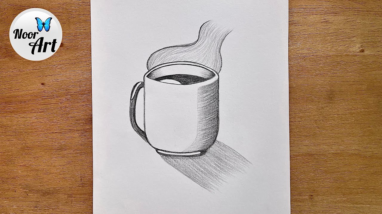 Still Life Sketching of a cup || 3D drawing for beginners 