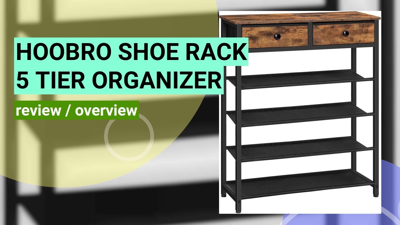 HOOBRO 5-Tier Shoe Rack Review: Stylish & Functional Shoe Storage Solution