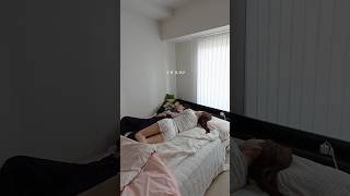 お正月太りしたカップルの朝の1時間半。⏰