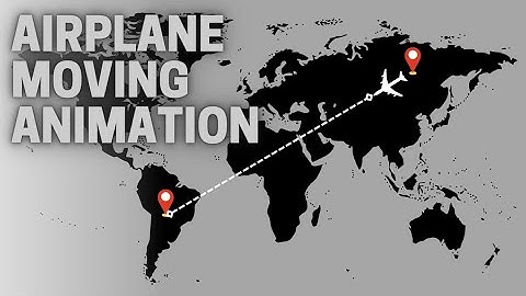 Airplane moving animation on earth using PowerPoint 🤯