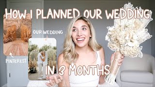 HOW I PLANNED MY WEDDING IN 3 MONTHS + How much our wedding cost, Details & More!!! screenshot 5