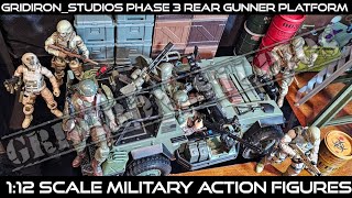 Gridiron_Studios Weapons and Accessories for 1:12 Scale: Phase 3 B24  Rear Gunner Platform