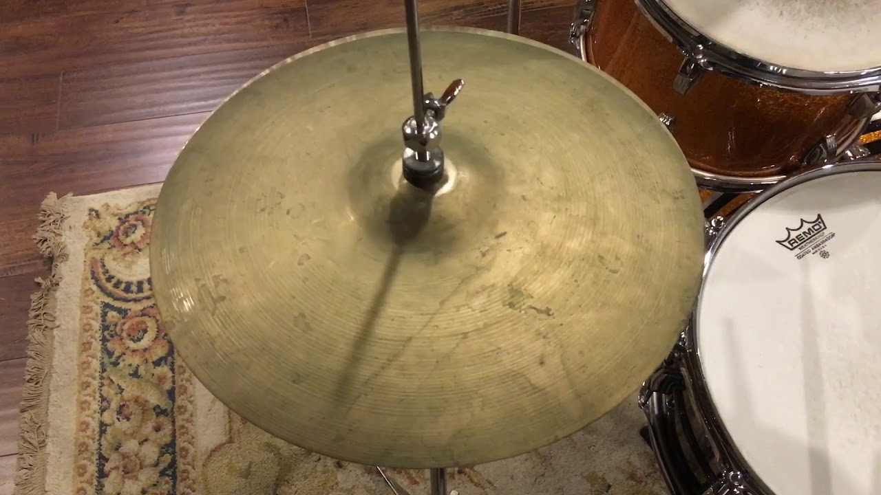 Vintage 14” Revere Zanchi (Zanki) Italian HiHat Cymbals 608g/628g 494