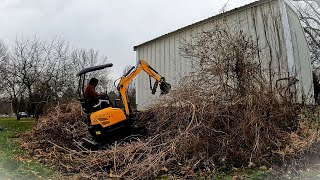 Clean-up job with the CHEAP chinese MINI EXCAVATOR by 99 Projects 47,679 views 4 months ago 12 minutes, 56 seconds