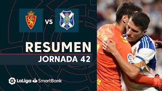 Highlights Real Zaragoza vs CD Tenerife (1-1)