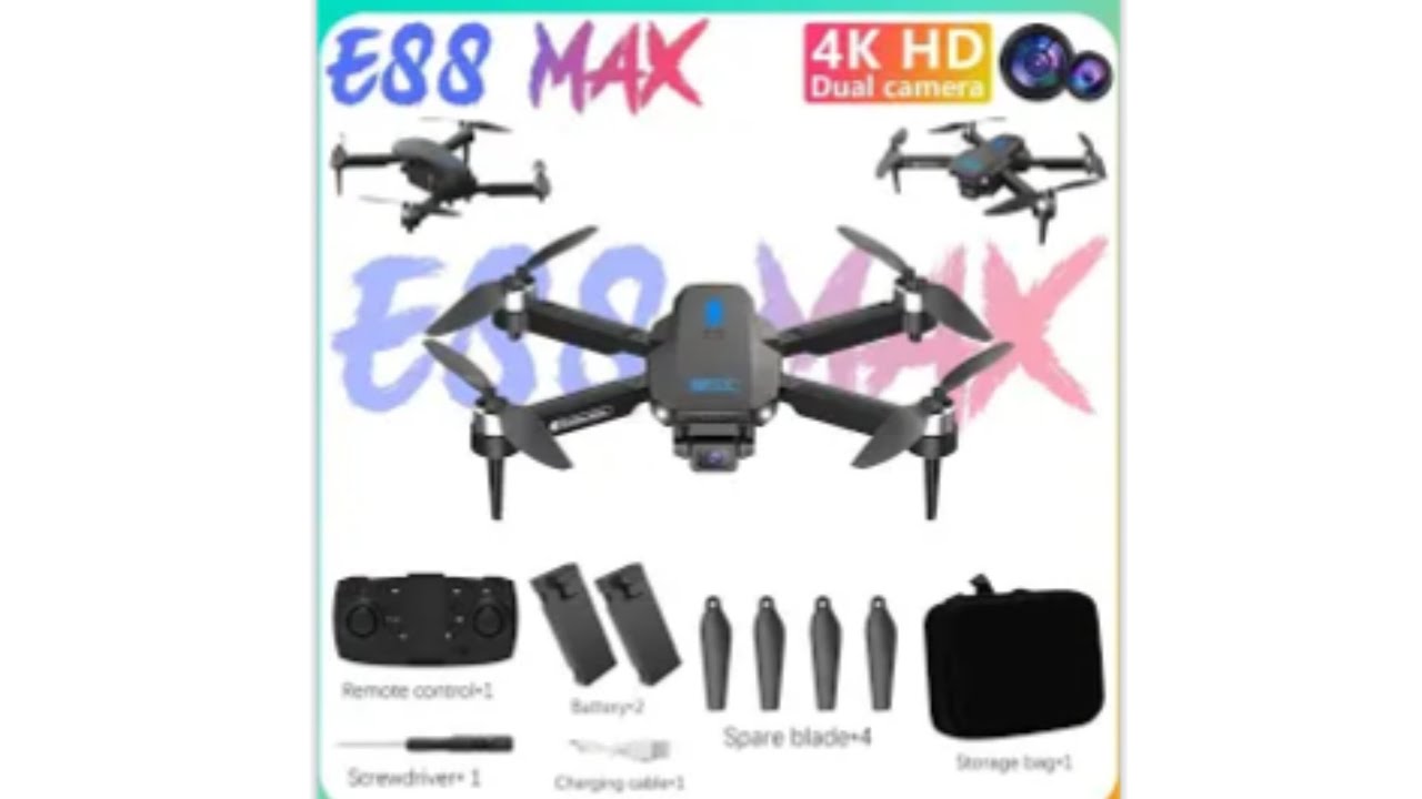 E88 Max Drone Unboxing and Review - YouTube