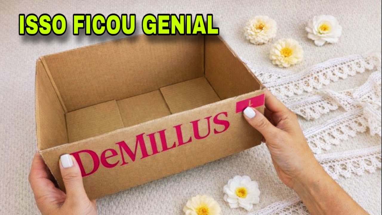 Креативная идея с картонной коробкой и соломенным ковриком - Сделай сам #вирусное #поделиться #сд...