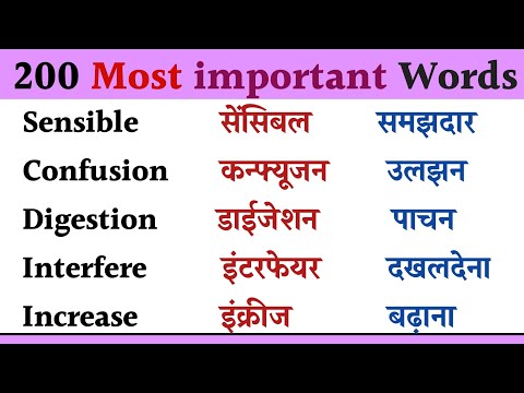 Basic English Words With Meaning In Hindi Pdf Free Download
