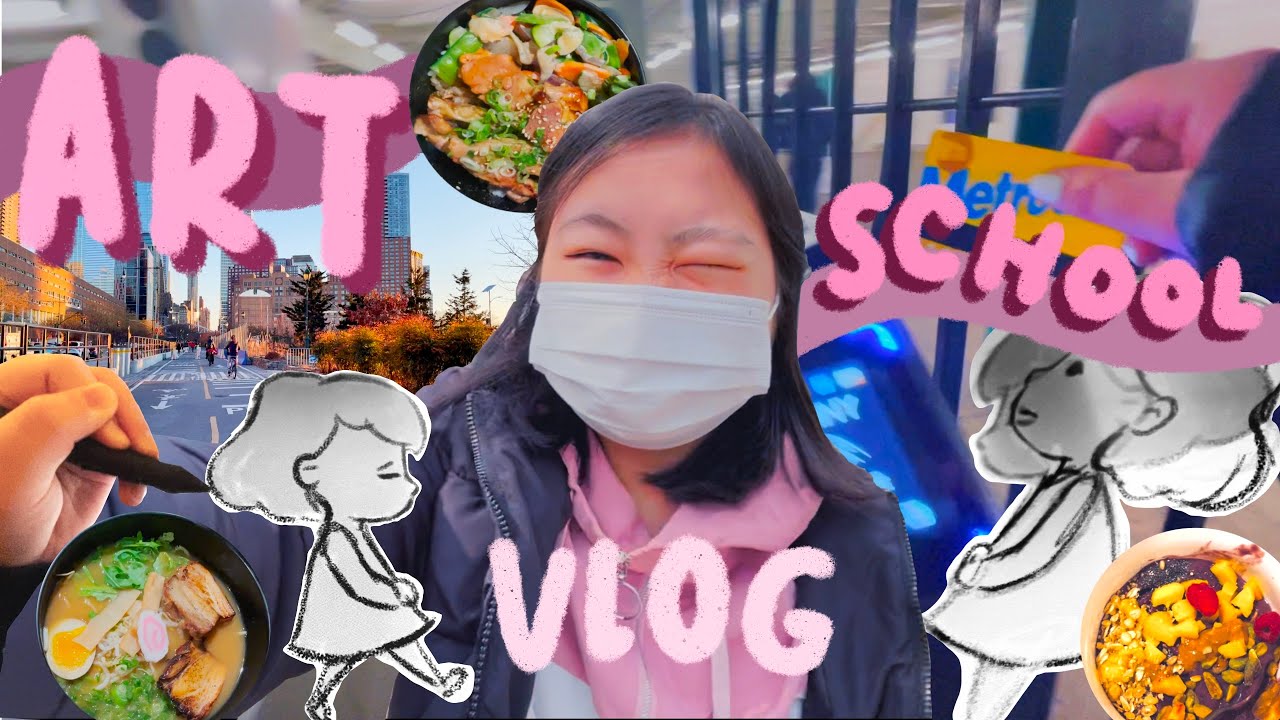 nyc art school vlog 🎨 animation classes, citi biking in manhattan, and