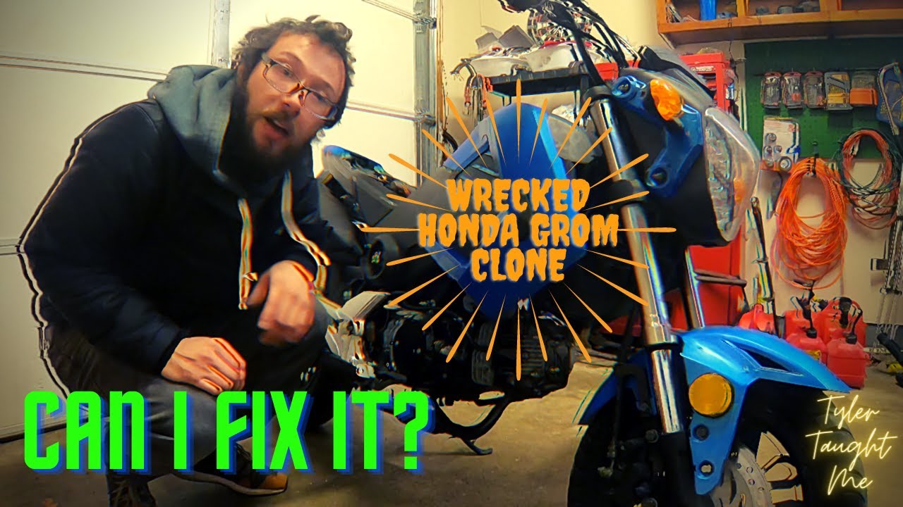 wrecked honda grom