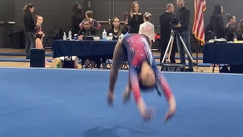 Level 3 Floor USAG Florida State Meet 9 years old 9.375 Olivia Artiga