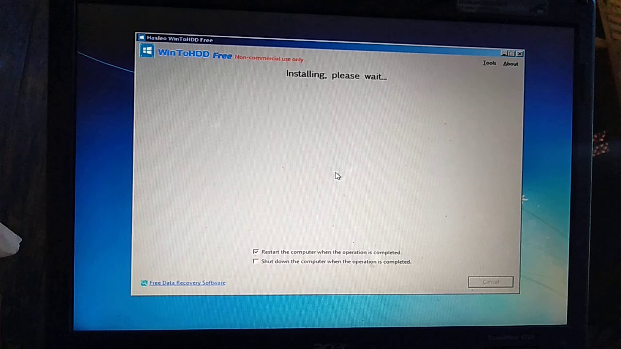 cara instal pc tanpa usb/dvd windows..