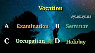 Synonyms // select the correct option. #chsl