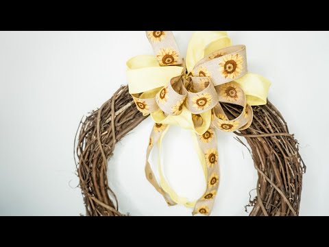 DIY: Floral Burlap Bow || Easy Spring Bow